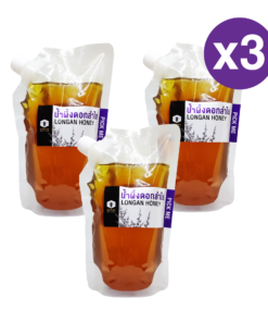 น้ำผึ้งดอกลำไย 800 กรัม (แพ็ค 3 ถุง) Longan Honey 800g(3pcs)