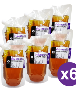 น้ำผึ้งดอกลำไย 800 กรัม (แพ็ค 6 ถุง) Longan Honey 800g(6pcs)